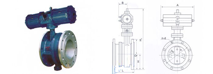 氣動(dòng)法蘭式伸縮蝶閥